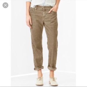 Gap Straight Sexy Boyfriend Corduroy Pants
